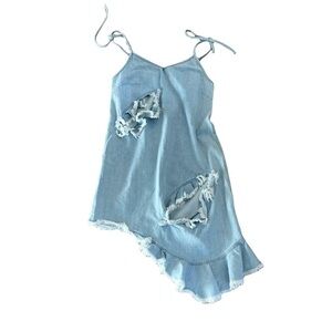 Marques Almeida denim cut out dress
